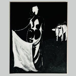 (Negative) - (Original)  Submissio Tauri ( 16 x 20 | Acrylic on Canvas, 2024)